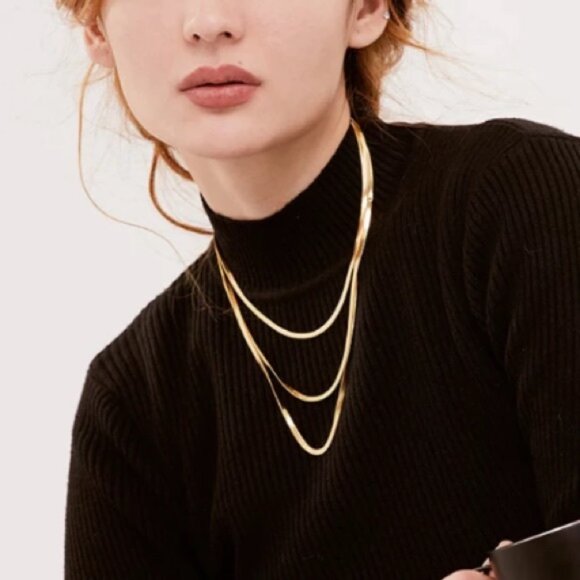 💛Gold plated layer snake necklace - Picture 5 of 5